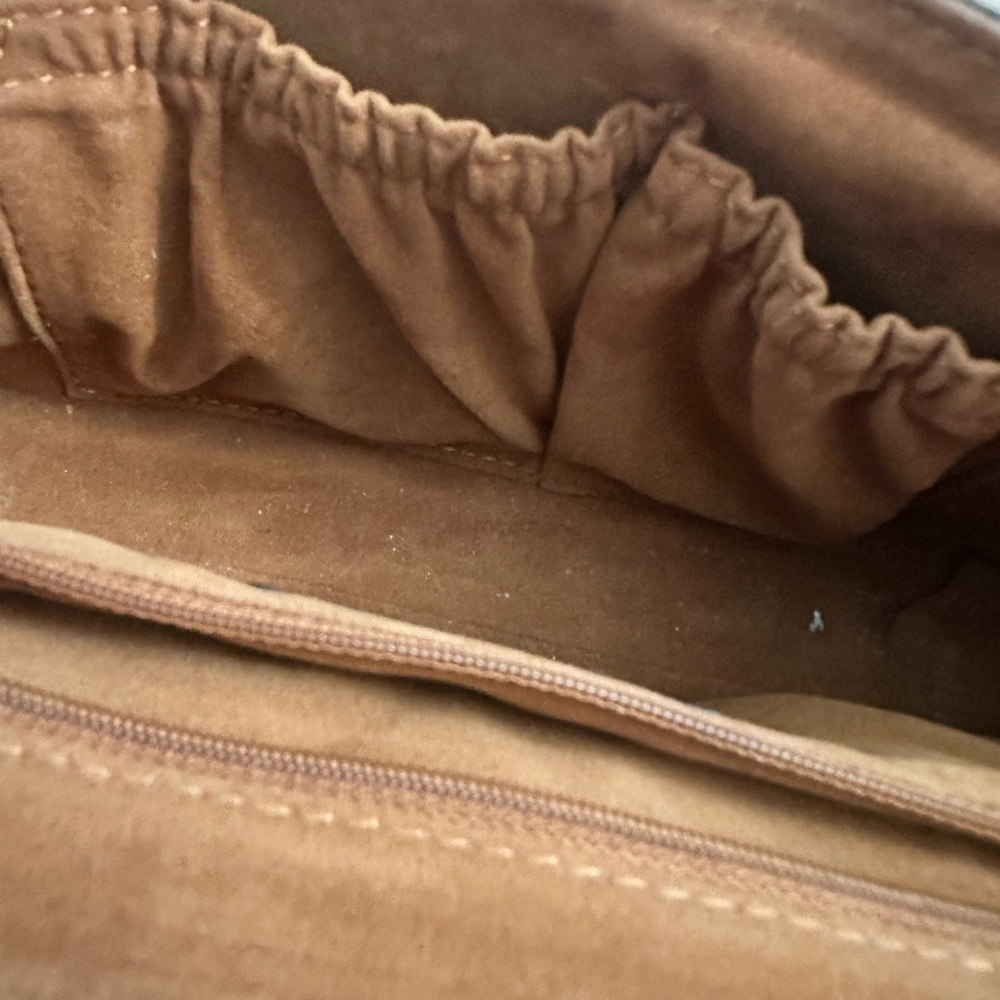 Patricia Nash Textured Brown Leather Clutch Shoulder Bag - Picture 5 of 7